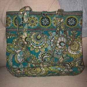 Vera Bradley green and blue purse
